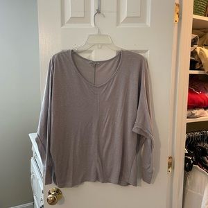 Grey flowy top